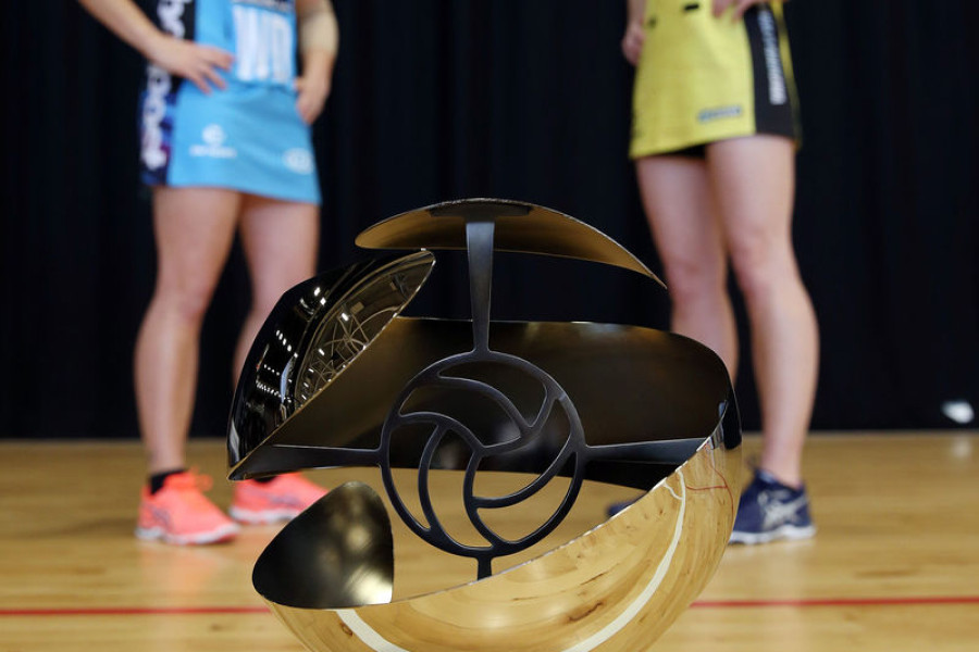 Symbol of victory: the ANZ Premiership trophy